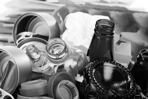 Team preparing items for eco-friendly house clearance in Dalston