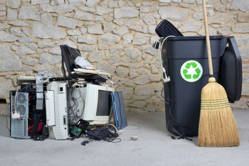 Donated furniture ready for recycling in Dalston